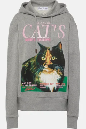 J.W.Anderson Printed cotton-blend jersey hoodie