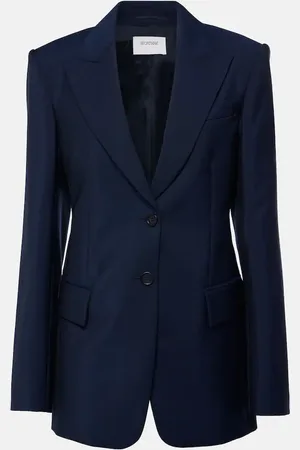 Sportmax Benares wool-blend canvas blazer
