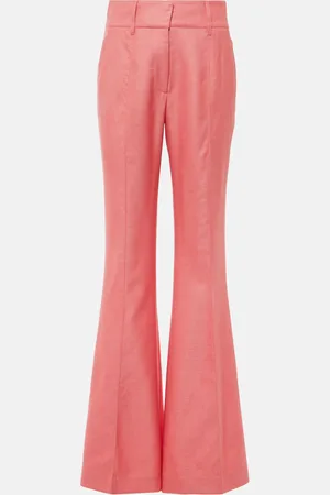GABRIELA HEARST Rhein high-rise silk and wool flared pants