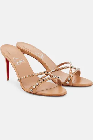 Christian Louboutin Tatoosh 85 spiked leather mules