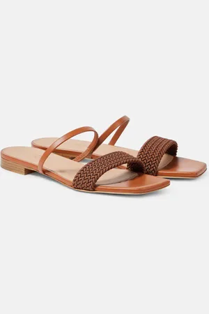 MALONE SOULIERS Frida leather-trimmed sandals