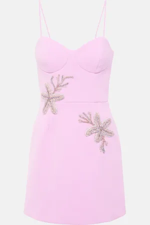 Rebecca Vallance Chantara embellished crÃªpe midi dress