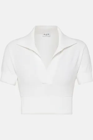 Alaïa AlaÃ¯a Cropped knit top