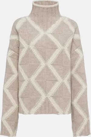 Bottega Veneta Argyle wool turtleneck sweater