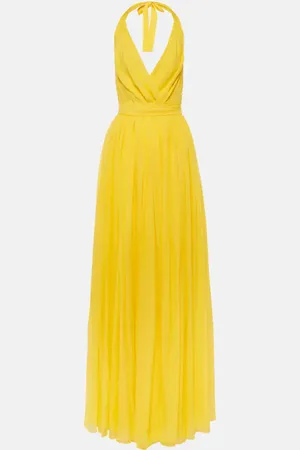 Dolce & Gabbana Halterneck silk chiffon gown