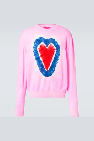 THE ELDER STATESMAN Heart Dye cashmere sweater