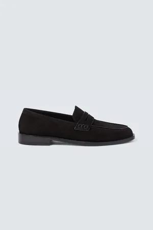 Manolo Blahnik Perry suede penny loafers