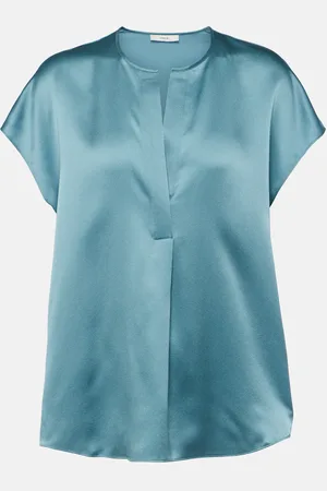 Vince Tie-neck silk blouse