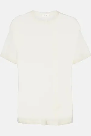 The Row Lila cashmere jersey top