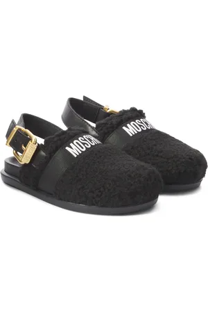 Moschino Logo slingback clogs