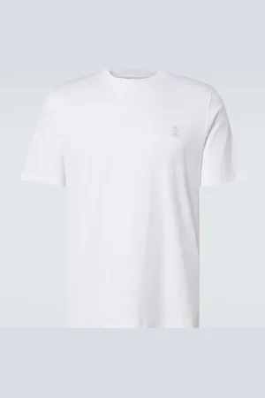 Brunello Cucinelli Logo cotton jersey T-shirt