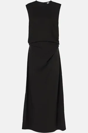 Totême Tie-detail midi dress