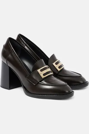 Victoria Beckham B Buckle leather loafer pumps