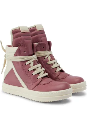 Rick Owens Geobasket leather sneakers