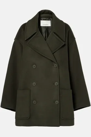 The Frankie Shop Marian oversized wool-blend peacoat