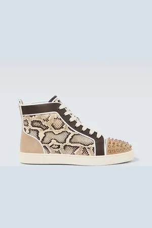 Christian Louboutin Lou Spikes leather sneakers