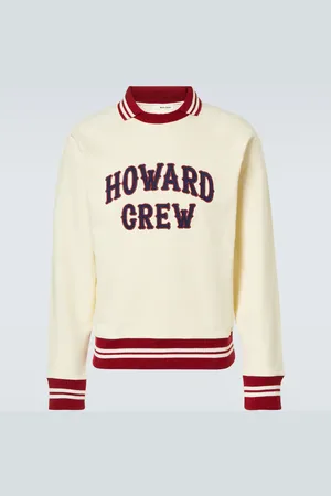 WALES BONNER Embroidered cotton polo sweatshirt