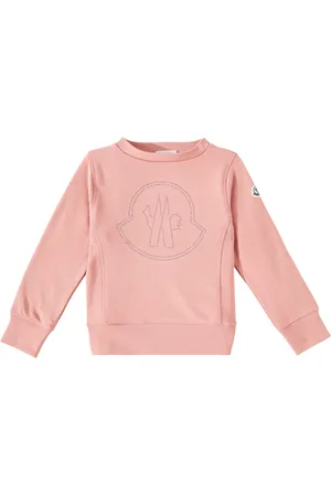 Moncler Logo studded cotton jersey sweatshirt