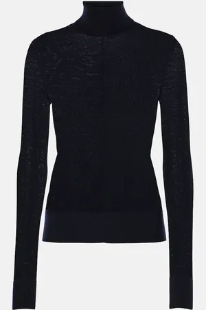 Chloé ChloÃ© Semi-sheer wool turtleneck top