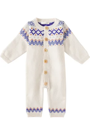 Louise Misha Baby Noe jacquard onesie