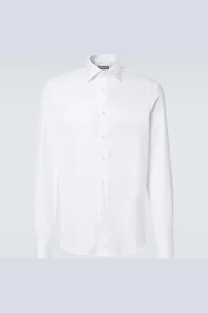 CANALI Cotton poplin shirt