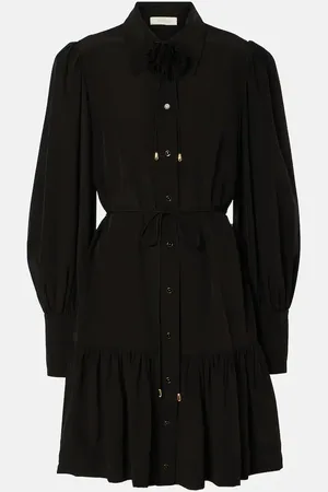 ZIMMERMANN Belted ruffled shirt dress