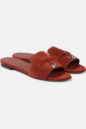 Loro Piana Summer Charms suede sandals