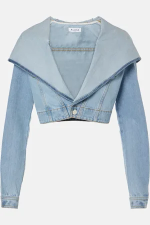Alaïa AlaÃ¯a Cropped denim jacket