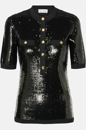 Rebecca Vallance Devyn sequined top