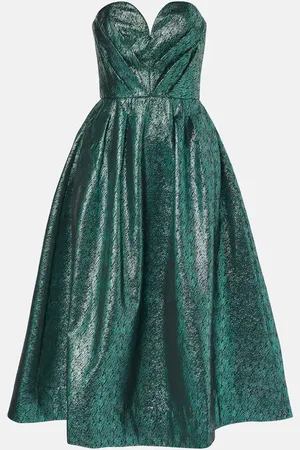 Rebecca Vallance Elsie brocade midi dress
