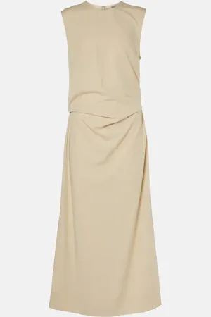 Totême Tie-detail midi dress
