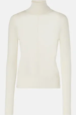 Chloé ChloÃ© Semi-sheer wool turtleneck top
