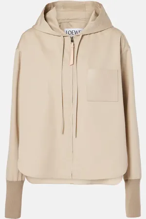 Loewe Logo hooded cotton-blend jacket