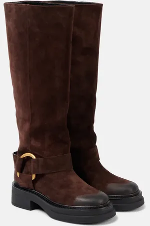 Dorothee Schumacher Suede Softness knee-high biker boots
