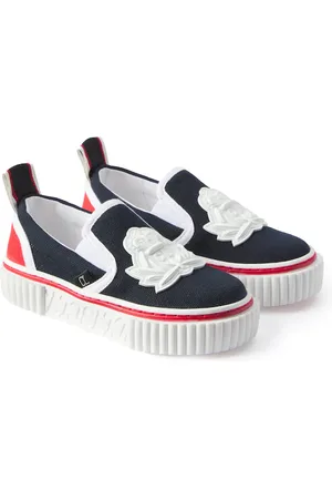 Christian Louboutin Pedrito Boat Crest canvas slip-on sneakers
