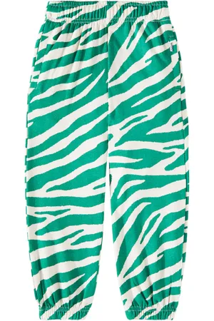 Molo Adan zebra-print cotton sweatpants