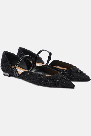 Aquazzura Bellezza bouclÃ© Mary Jane flats