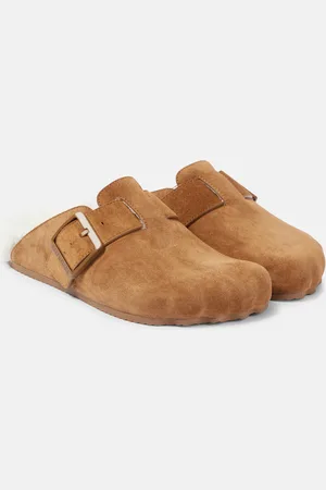 Balenciaga Sunday shearling-lined suede mules