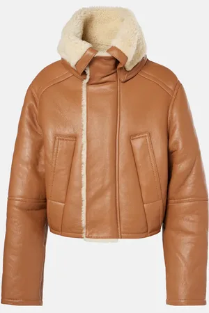 Victoria Beckham Shearling-lined coat