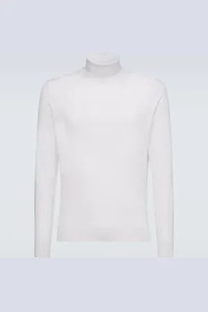 Ermenegildo Zegna Cashseta cashmere and silk turtleneck top