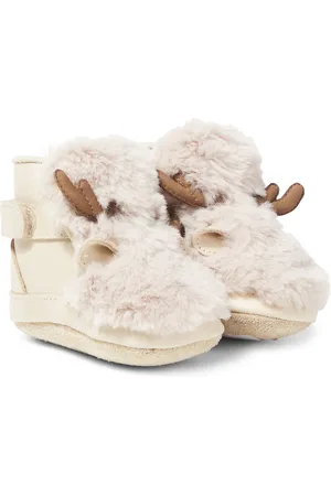 Donsje Richy leather and faux fur booties