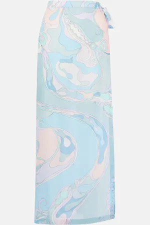 Puccini Printed cotton muslin beach cover-up