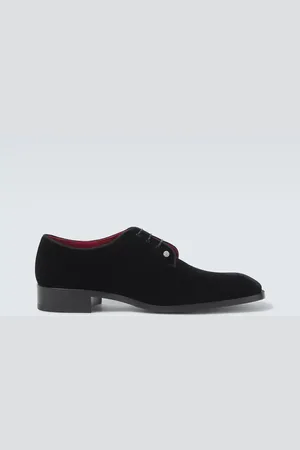 Christian Louboutin Chambeliss velvet Derby shoes