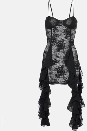 Oseree OsÃ©ree Ruffled lace minidress