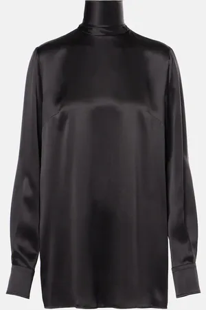 Dolce & Gabbana Silk satin turtleneck blouse