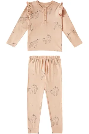 Liewood Wilhelm printed ruffled cotton jersey pajamas