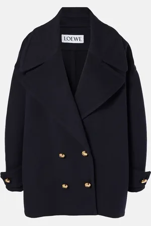 Loewe Pebble wool peacoat