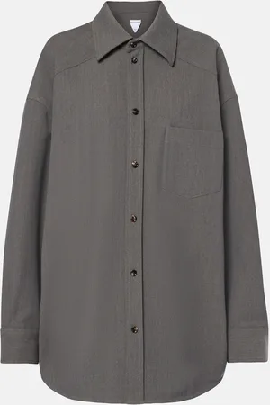 Bottega Veneta Oversized wool-blend shirt