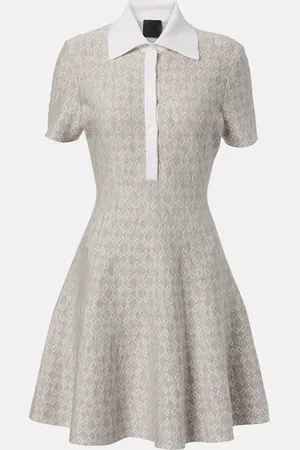 Givenchy Monogram 72 wool-blend polo dress