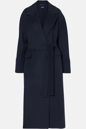 Max Mara Malika virgin wool wrap coat